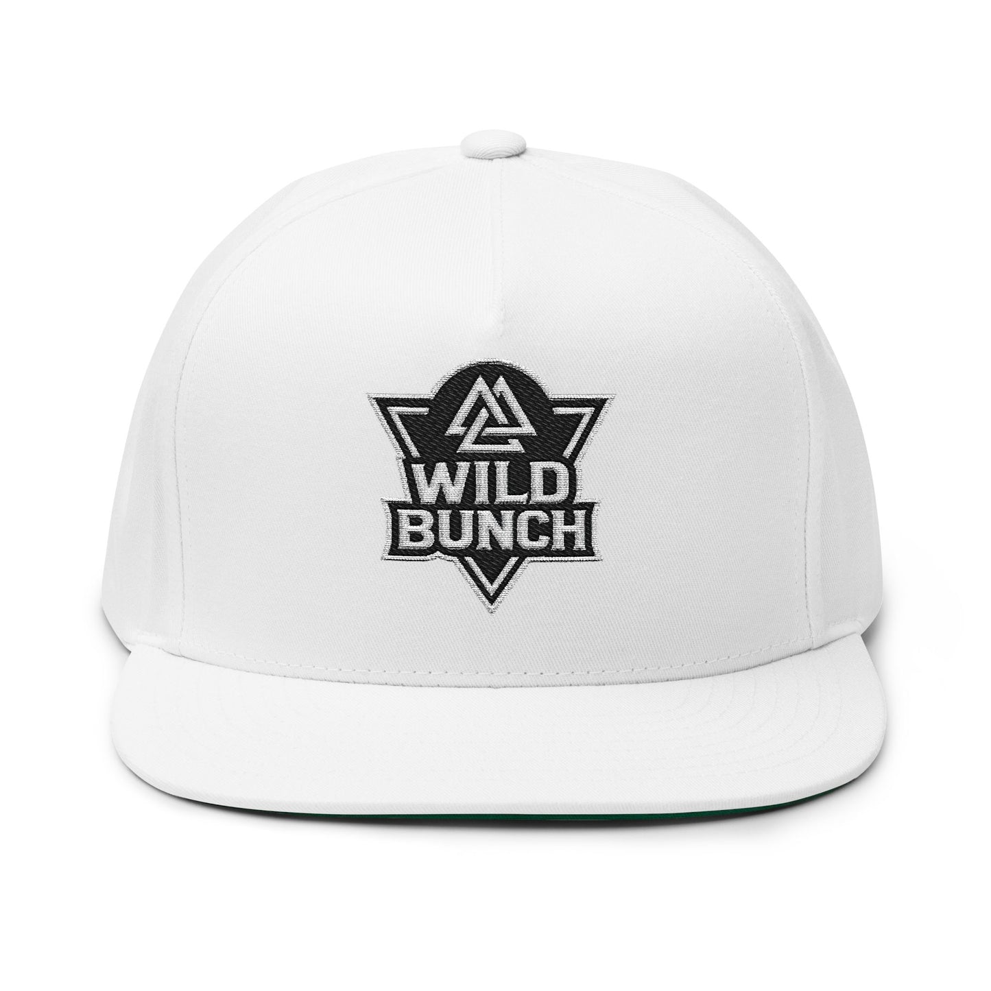 Wild Bunch triangle logo Flat Bill Cap | embroidered snapback