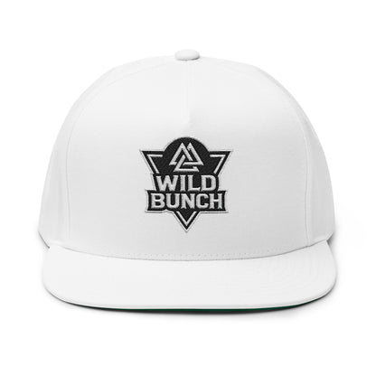 Wild Bunch triangle logo Flat Bill Cap | embroidered snapback