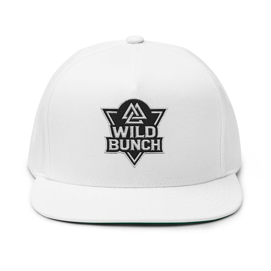 Wild Bunch triangle logo Flat Bill Cap | embroidered snapback