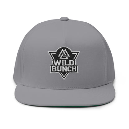 Wild Bunch triangle logo Flat Bill Cap | embroidered snapback