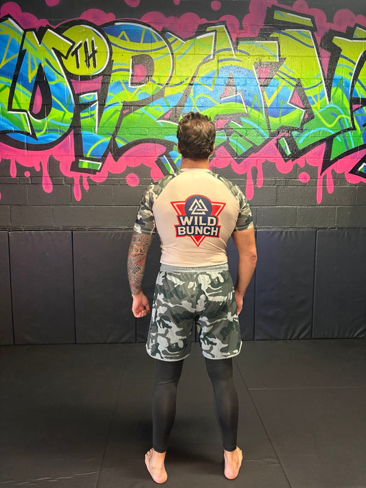 Camo & Sand Short-sleeve Rashguard